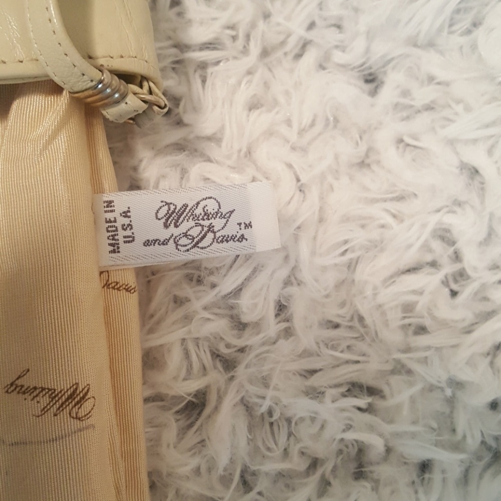 Whiting And Davis Cream Leather And Mesh Bag. - image 5